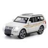 Масштаб 1/32 Mitsubishis Pajero Внедорожник Модель из сплава Металлическая литая под давлением Машина Игрушка Модель Коллекция Симуляция Звук Свет Игрушка для Детей Подарок