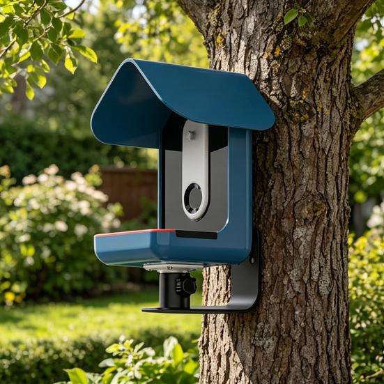 Подставка для кормушки Bird Buddy Pro1/2, Стабильное крепление из нержавеющей стали с фиксаторами, Устойчивый к погодным условиям прочный кронштейн для стены на улице