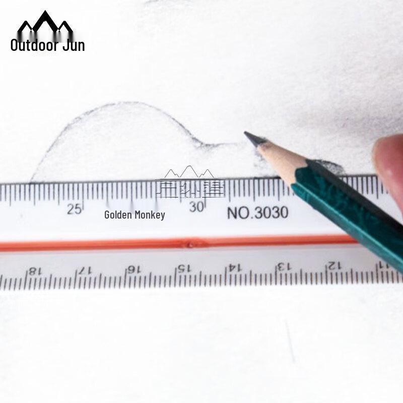 Outdoor High-Precision Multi-Function 6-Scale Triangular Ruler