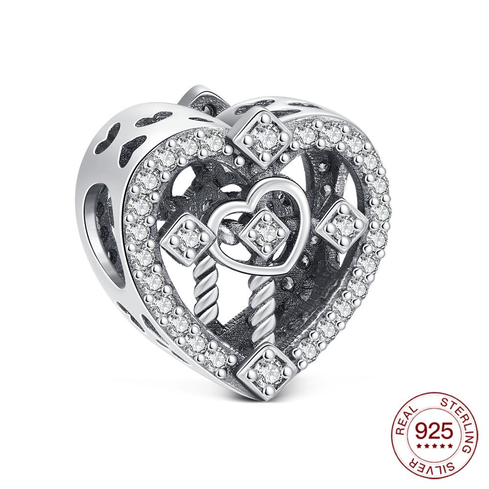 Серия Медное Сердце Бусины Семейные Любовные Шармы Изготовление Украшений Для Оригинального Браслета Женская Модная Бижутерия Подарки