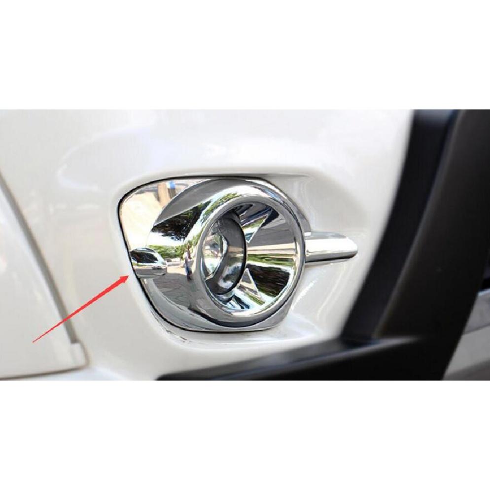 Хромированная передняя противотуманная фара из АБС-пластика, 2 шт., автомобильные аксессуары для Mitsubishi Pajero, спортивные аксессуары, Стайлинг автомобиля