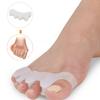 1Pair Toes Separator Bunion Corrector Soft Silicone Pedicure Straightener Feet Bone Adjuster Foot Care Tools