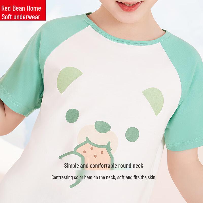 Hodohome Kids' Summer Pure Cotton Pajama Set