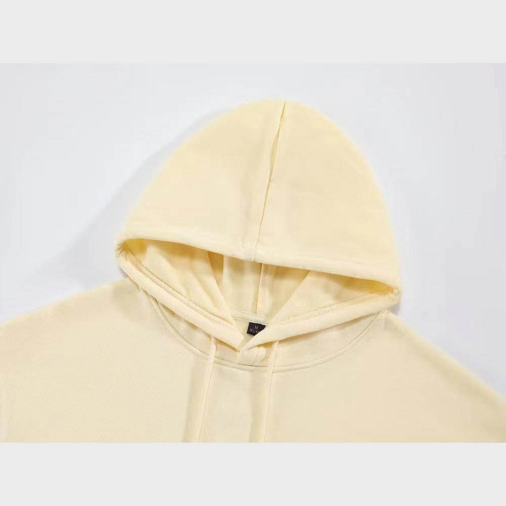 Осенне-зимняя утолщенная плюшевая толстовка с капюшоном из чернобурки и лисицы высокого качества из хлопка с логотипом и принтом маленького медвежонка