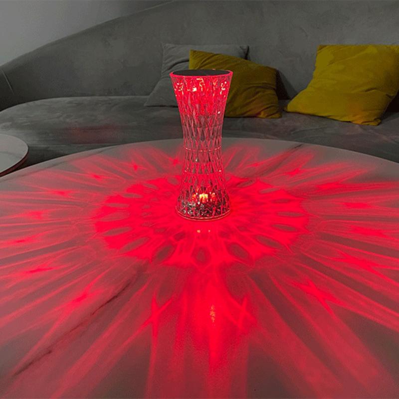 3/16 Color Crystal Diamond Led Table Lamp Colorful Atmosphere Light For Bedroom Living Room Dining