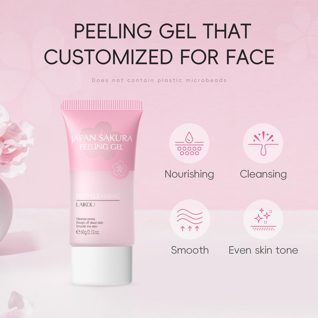 Очищающее средство для лица и тела Lycopodium Cherry Blossom Exfoliating Gel