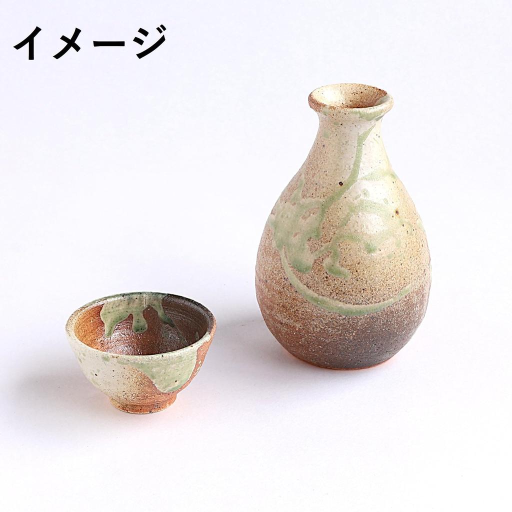 Белая бутылка саке в стиле фолк-крафт "Керамика Сигараки" (440 куб.см) W918-12