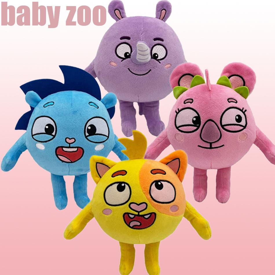 24 см детские зоопарк плюшевые игрушки мультфильм кот носорог ёж аниме мягкие игрушки куклы детские песни игрушки дети подарки на день рождения