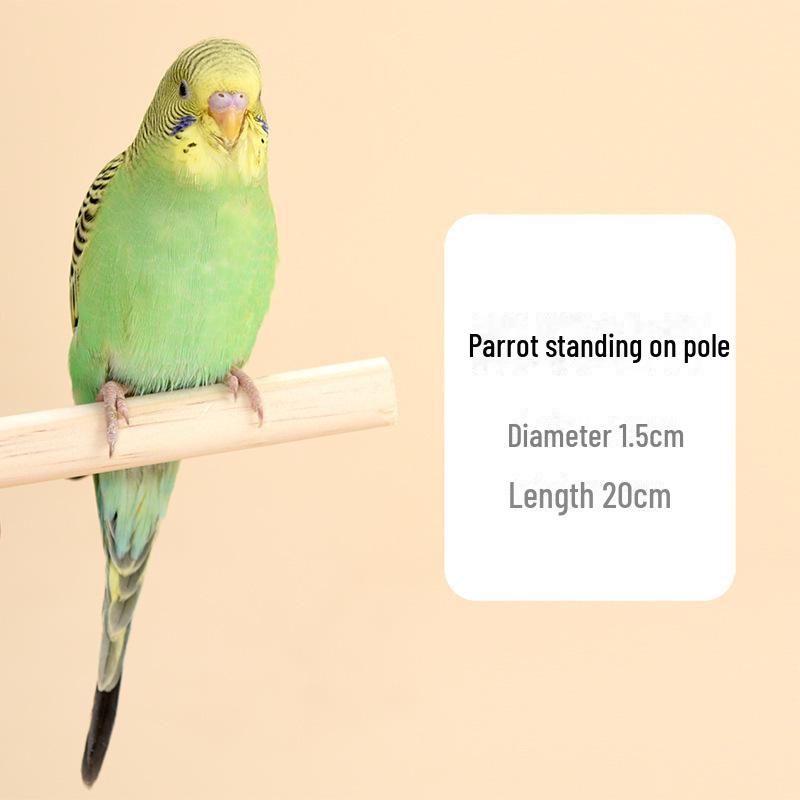 Подставка для птиц из цельного дерева с винтами - Платформа для скворцов, майн и попугаев в клетках