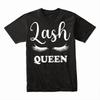 Футболка Lash Queen, Забавная футболка для любителей макияжа, наращивания ресниц и красоты