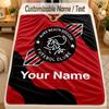 Flannel BlanketAjax Amsterdam Custom Name Text Personalized Soft Warm Throw Blanket Home Decor Gift