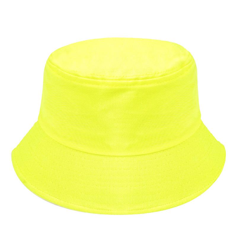 Unisex Cotton Bucket Hats Summer Foldable Sunscreen Panama Hat Solid Color Hip Hop Wide Brim Beach UV Protection Fisherman Hat