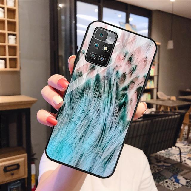 Чехол Redmi 9 для Xiaomi Redmi 10, чехол из закаленного стекла Redmi 9a 9c Nfc 8a 8 7a 6a Note 8 9 10 Pro, чехол с рисунком на спине