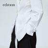 Elite Wardrobe French Tie-Waist Long Sleeve White Shirt