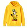 Kids Boys Girls Pullover Hoodie, Cartoon Raccoon Skateboard King Of The Street Print Casual Long Sleeve Hooded Sweatshirt Teen Streetwear Daily Wear