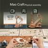 3D Wooden Puzzle Stringed Harp Music Box DIY Handmade Magic Cello Mechanical Music Box with Moveable Stem Creative Toy AMK71