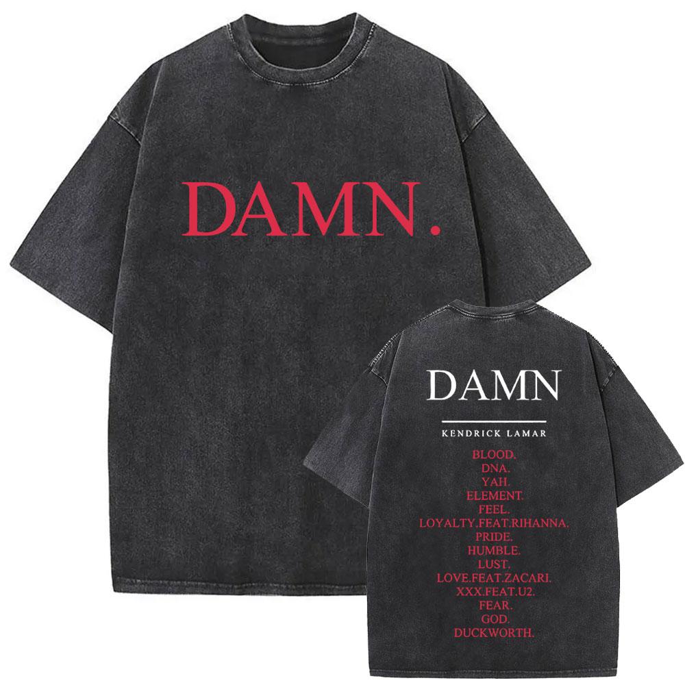 Limited Rapper Kendrick Lamar They Not Like Us Washed Vintage Tshirt Summer Men Women Hip Hop Oversized Street Crewneck T Shirt