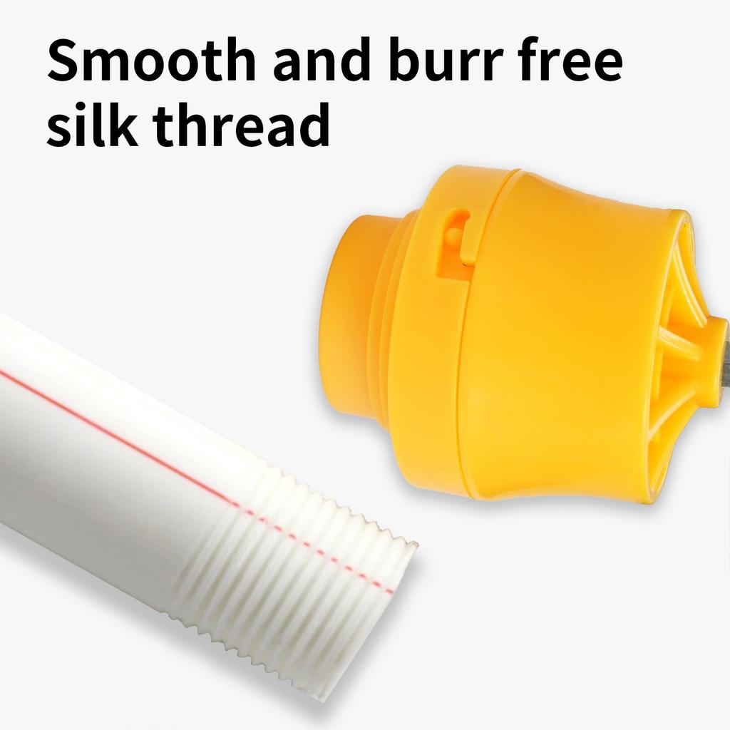 Набор инструментов для нарезания резьбы на трубах, совместимый с электрической дрелью. Набор для нарезания резьбы на трубах из ПВХ с различными размерами плашек для эффективной сантехники.