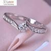 Stylish Engagement Rings for Women Brilliant Zirconia Proposal Accessories with Exquisite Design Elegant Female Jewelry