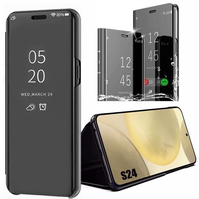 Case - BOOLING - for Samsung Galaxy S24 - Shockproof - Mirror Effect - Full Protection