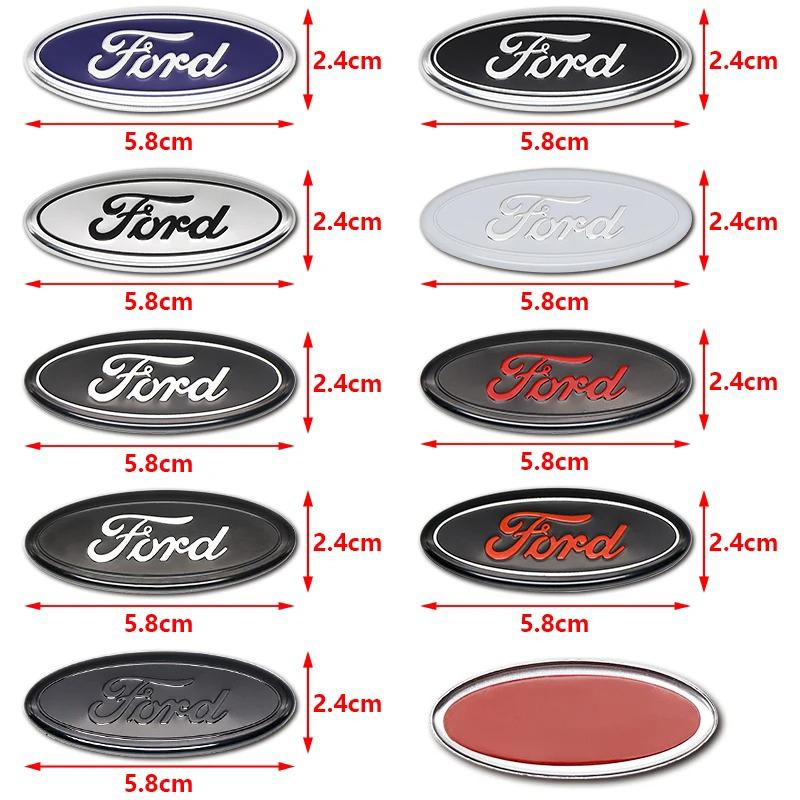 RVQX5 Car Styling Logo Steering Wheel Center Badge Logo Sticker interior Accessories For Ford Focus 3 MK2 Fiesta MK7 Mondeo MK4 Fusion