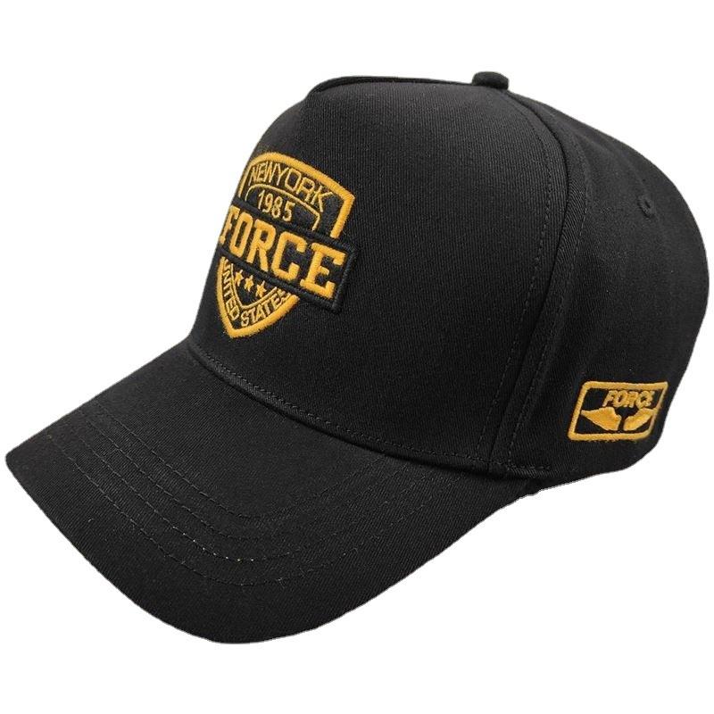New high-top baseball cap five-piece cap embroidery spring casual fashion trend women's hat adjustable men