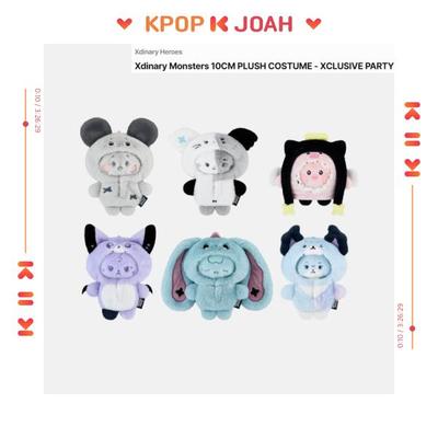 Xdinary Heroes (XDIZ) [XCLUSIVE PARTY] ОФИЦИАЛЬНЫЙ МД - ПЛЮШЕВЫЙ КОСТЮМ Xdinary Monsters 10 СМ