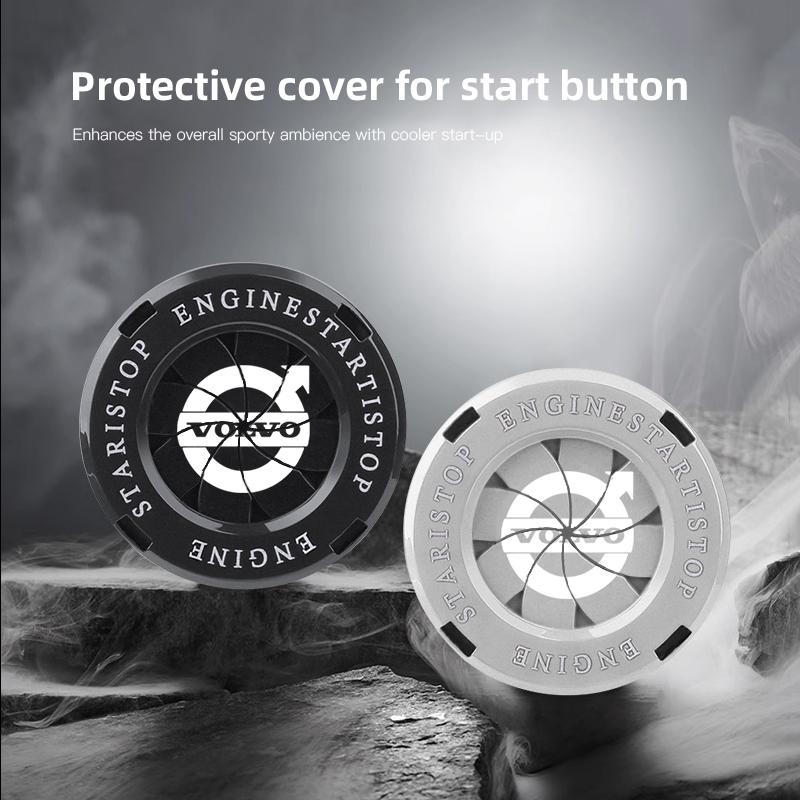 cujgl8 Car Start Button Metal Protective Cover For Volvo Xc60 Xc90 V40 V60 S60 V50 V90 S80 C40 XC40 V70 XC70 C30 C70 EX90 Rdesign