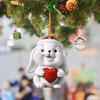 2023 Happy New Year Christmas Ornament DIY Xmas Gift Snowman Christmas Tree Animal Pendant Doll Hanging Decoration