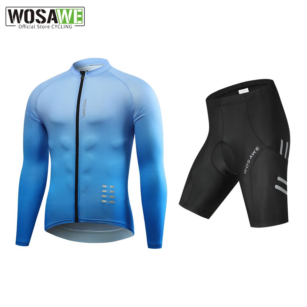 Велосипедные комплекты WOSAWE Летние дышащие велосипедные шорты с гелевой подкладкой