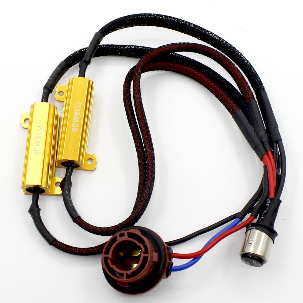 6 Ohm 50W LED Load Resistors Canbus Decoder for Car Stop Light Turn Signal Error Message Flicker Cancel Universal Automotive
