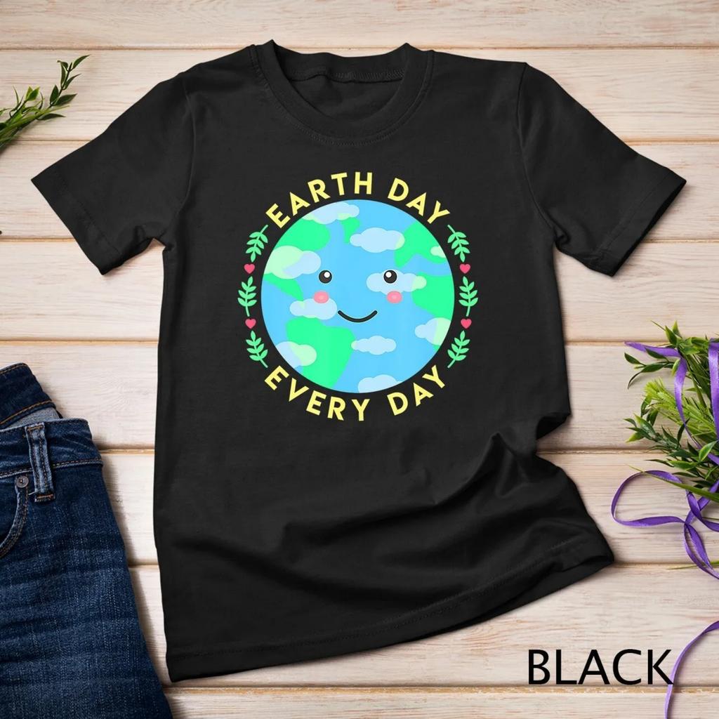 Earth Day Every Love the Environment Cute Kawaii Planet T shirt