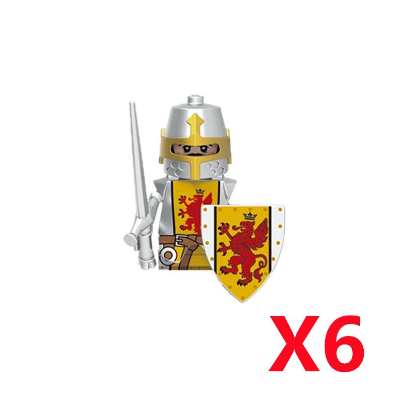 Средневековый Солдат Рыцарь Фигурка MOC Строительный Блок Зеленый Дракон Замок Пехота Орки Пират Римская Кавалерия Оружие Игрушки Подарки D122