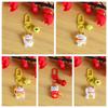 Kawaii Maneki-neko Keyring Mini Fortune Cat Pendant Fashion Plutus Cat Keychain  Backpack Decor