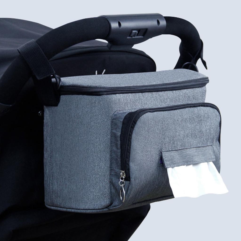 Сумка-органайзер из ткани Оксфорд для детской коляски, подвесная, для родителей, которым нужно больше места для хранения во время прогулок или поездок