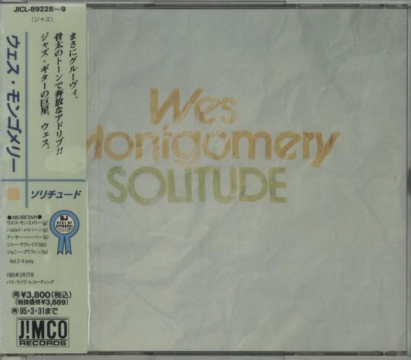 CD WES MONTGOMERY - Solitude JICL892289 Jimco Records 1993 Japan Jazz Used