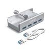USB High Compact and Attaches To the Edge of Your Computer for Convenient Expansion and Space Saving 3.0 4-Port Hub, Speed, Lightweight,