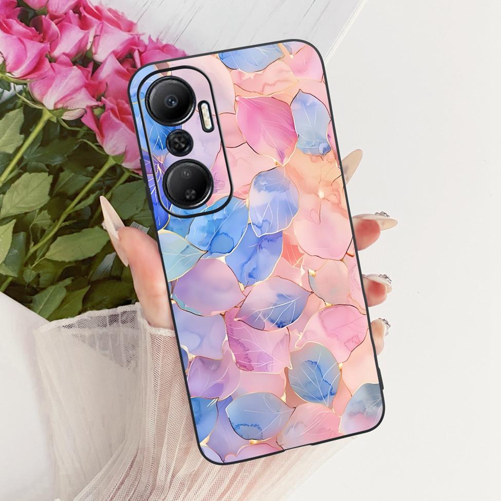 Case For Infinix Hot 20 4G Cover Cute Cat Fashion Butterfly Painted Casing For Infinix X6826 X6826B X6826C