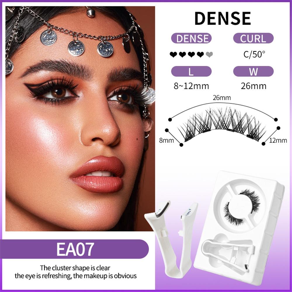 Reusable Magnetic Eyelashes with Applicator No Glue Needed DIY Lash Extensions