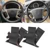 Оплетка на автомобильном руле для Chevrolet Captiva 2007-2014 Silverado GMC Sierra 2007-2013 кожаный чехол из микрофибры, отделка