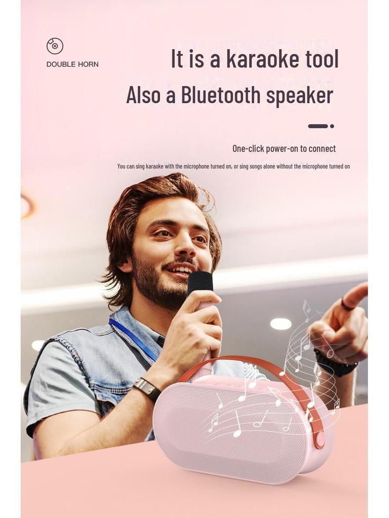 P6 Караоке Bluetooth-динамик с беспроводным микрофоном