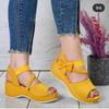 Women's Shoes 2022 New Fashion Plus Size Hemp Rope Wedge Heel Platform Fish Mouth Sandals Women Luxury Sandals Women Designers