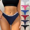 6Pcs Women Panties Thongs Low Waist Sexy Underwear Girls Briefs Cotton G-String Breathable Ladies Panty Female Lingerie