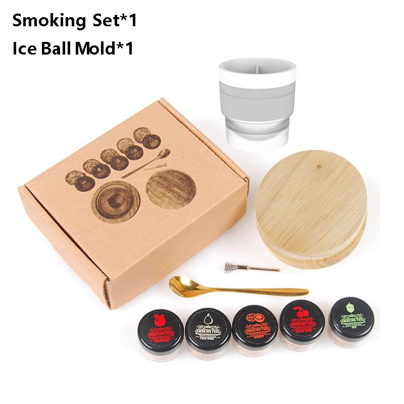 Набор для копчения виски с древесной щепой - 5 вкусов Копчение напитков в стиле Old Fashioned Инфузор для коктейлей Подарки на день рождения Бурбон Бар Кухня