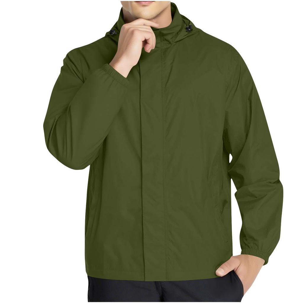 Rain Jacket Men Raincoat Running Waterproof Windproof Travel Hiking Cycling Rain Coat