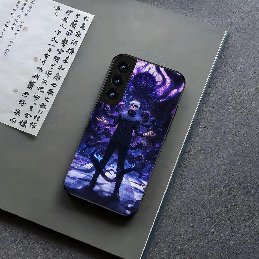 Чехол для телефона D-Gojo T-Satoru для Samsung S24, S25 22,30,Note20,Ultra,Lite,Ultra5G,Plus,FE Черный