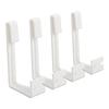 4PCS RV Curtains Holder With Screwdriver White ABS Side Curtain Hold Down Curtain Track Clips for RV Window Curtain