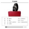 Crocodile Shirt Trendy Fashion Mirror Double sided Head Layer Cowhide Thin Belt Automatic Buckle Belt Women's Genuine Leather Women's Belt Gift Box