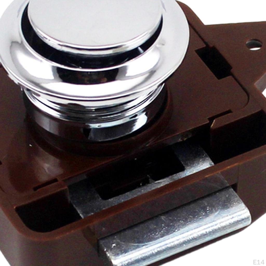 Push Button Latch Lock Cabinet Catch Professional Hardware Cupboard Drawer Knob for RV