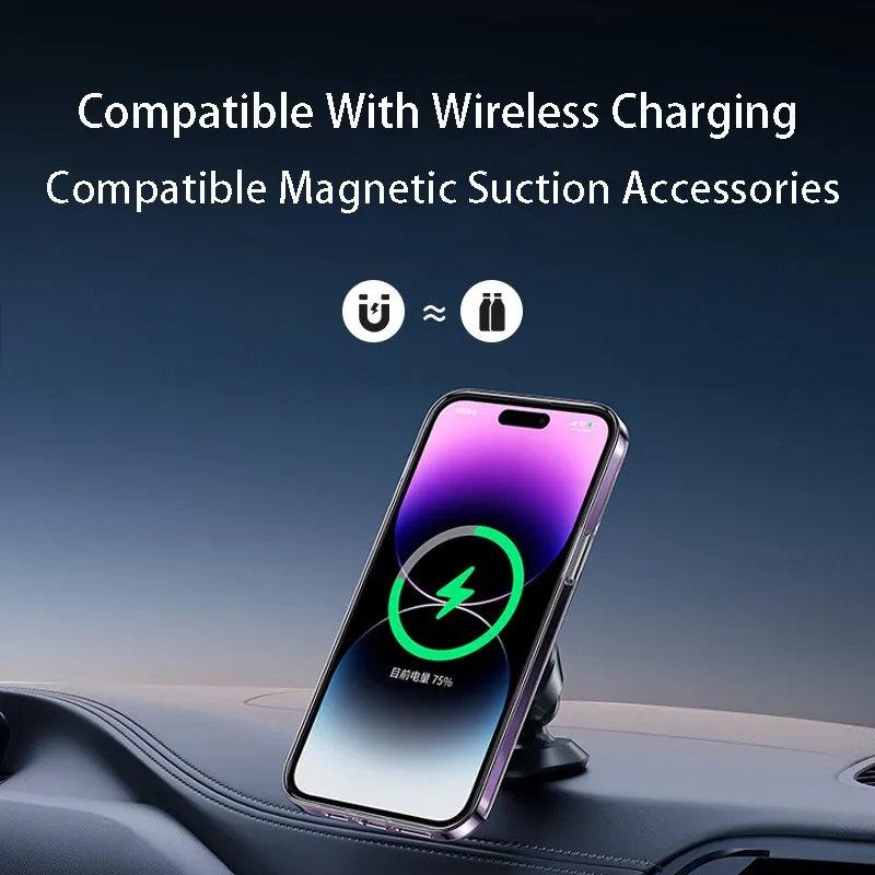 Прозрачный чехол для iPhone 16 15 13 12 11 14 Pro Max для Magsafe Magnetic Wireless Charging Animation Case 7 8 XR XsMax Cover Case